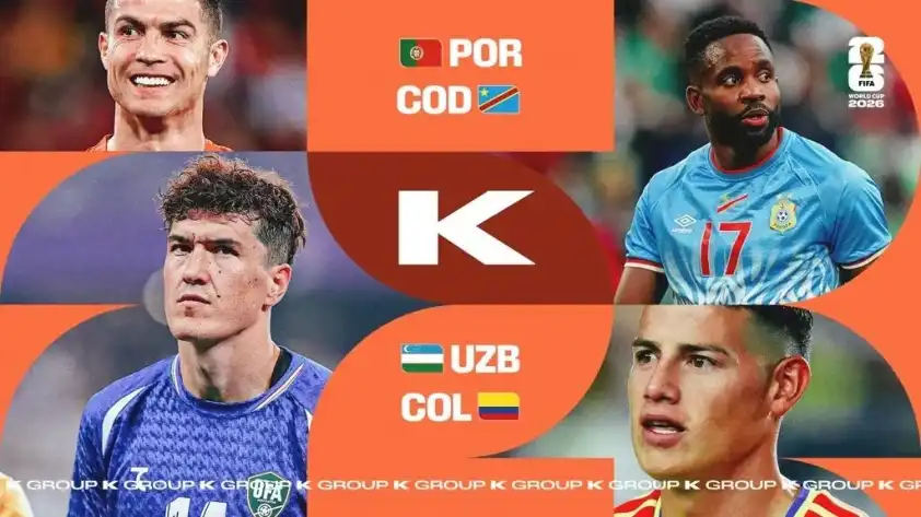 Bồ Đào Nha rơi vào bảng K với CHDC Congo, Uzbekistan và Colombia (Ảnh: FIFA).